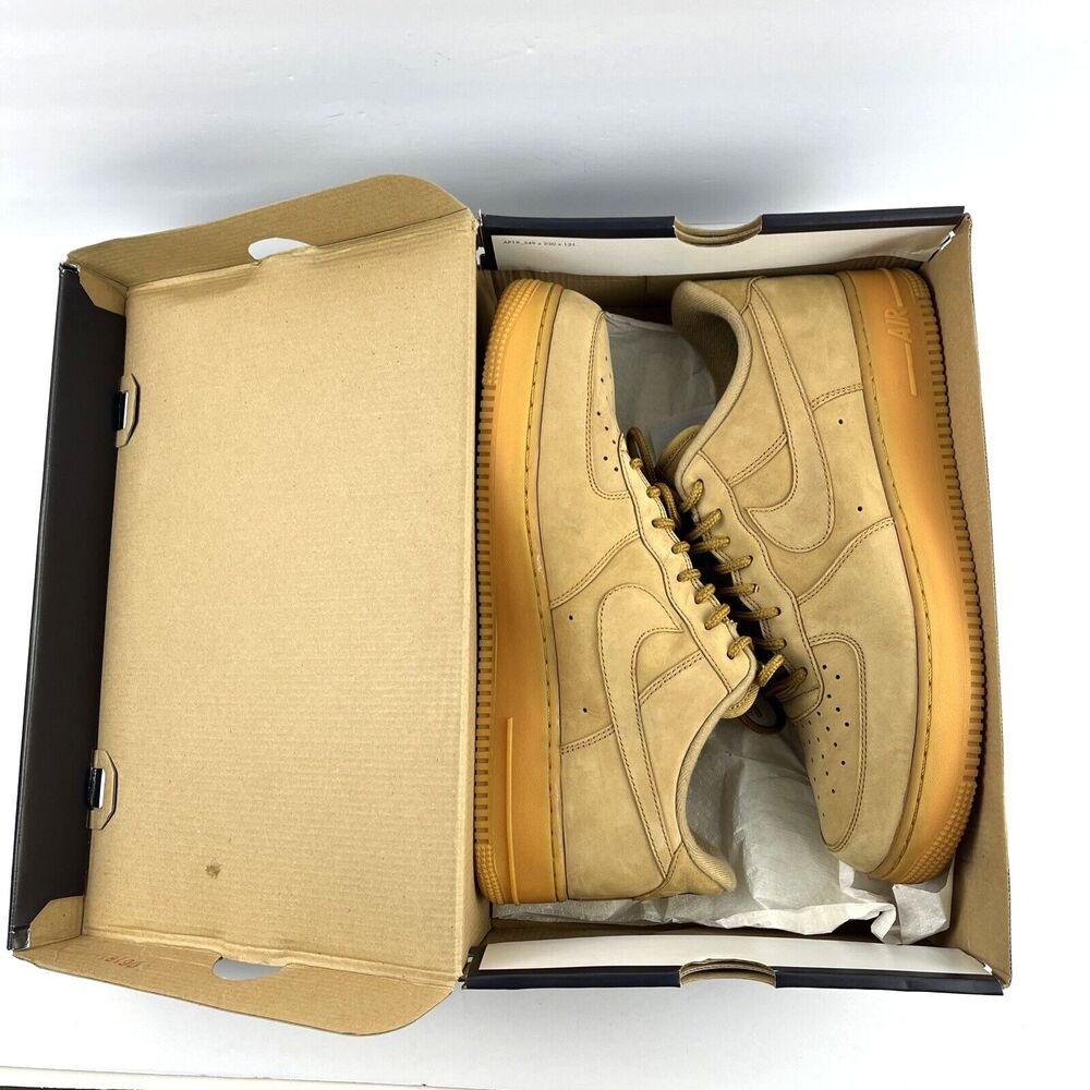 Nike Air Force 1 '07 WB, Flax / Gum Light Brown, Nike Style # AA4061 200, Sz 12